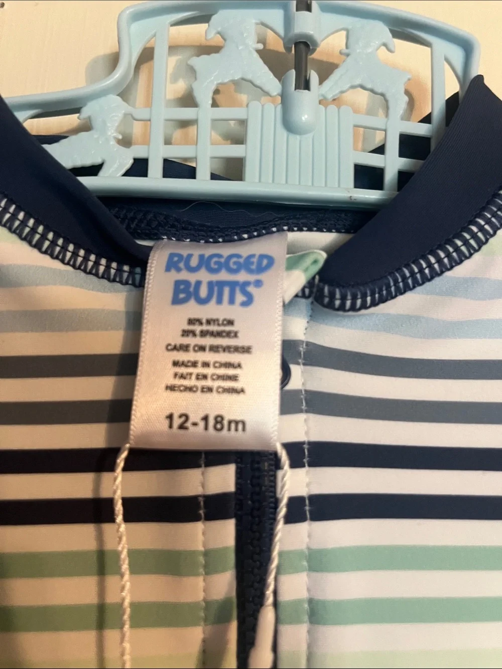 RuggedButts Long Sleeve One Piece Rash Guard Swimsuit